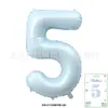Globos Digitales de Tarjeta de 40 pulgadas Cubierta Dura Envueltos Individualmente Tarjeta de Papel Globos de Papel de Aluminio Globos de Decoración para Fiesta de Cumpleaños Venta al por Mayor