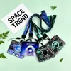 Portatarjetas de astronauta creativo, portatarjetas de identificación de campus para estudiantes, cubierta protectora, fabricante mayorista, portatarjetas de autobús, comercio exterior