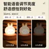 Luz de Noche de Mascota Linda Compañera para Habitación Infantil, Luz con Sensor Táctil Recargable por USB, Lámpara LED de Dibujos Animados para Cama de Bebé