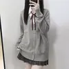 Cárdigan de Punto Estilo JK Japonés Suéter Dulce de Escuela Estilo Universitario Chaqueta Exterior Versátil de Manga Larga Otoño Invierno Nuevo