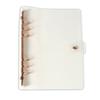 Caderno de Folhas Soltas com Capa Transparente, Caderno com Miolo Removível de Aparência Sofisticada, Bloco de Notas Simples A5 com Capa Flexível de PVC