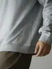 Camiseta de Manga Larga con Media Cremallera de Algodón Air Layer para Hombre Primavera 2026 Deportiva Americana Holgada Casual Sudadera