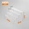 Suporte de Exibição de Acrílico Prateleira Escada para Miniaturas Caixas Surpresa Rack de Exibição Transparente Suporte de Exibição de Bonecas para Uso Doméstico