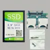 Cartão adaptador de disco rígido SD para SATA, universal para laptops e desktops, cartão adaptador duplo de SD para SSD de estado sólido