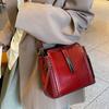 Bolso de piel auténtica para mujer, novedad de 2024, moderno y retro, bandolera de alta gama, versátil y versátil.