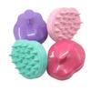 Massageador Escova de Shampoo de Silicone em Forma de Abóbora, Escova Doméstica, Ferramenta de Massagem, Pente Coreano Portátil Estilo Abóbora Redonda