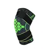 Joelheira de compressão, tricotada para esportes, corrida, caminhada, fitness e ciclismo, com características antiderrapantes e de aumento de pressão