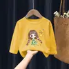 H2187# Moda Otoñal para Niños y Niñas Camiseta de Manga Larga Nueva Camiseta Infantil de Dibujos Animados Coreanos Top