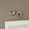 Brincos Metálicos Lisos Geométricos Minimalistas para Mulheres, Estilo Cool, Moda Trendy do Instagram, Brincos Elegantes e Estilosos para o Dia a Dia