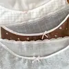 Cintura con ribete de encaje, bragas de algodón puro para mujer con un estilo juvenil e inocente, talla 10A, con refuerzo extendido y ensanchado