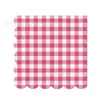 Bp011 Plato de Papel a Cuadros Vajilla para Fiesta Navideña para 8 Personas Plato de Papel Decorativo Desechable a Cuadros de Colores