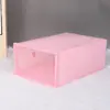 Caja de Almacenamiento de Zapatos de Plástico Transparente, Vitrina Grande con Puerta abatible para Tenis, Organizador de Zapatos Plegable a Prueba de Polvo