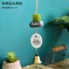 Sino de Vento de Resina Japonês Sino de Quarto Pingente de Carro Desenho Animado Gato Preto Presente de Aniversário Varanda Dia Ensolarado Conjunto de Bonecas