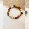 Pulsera de Cuentas Guofeng Duobao Nuevo Estilo Étnico Chino Pulsera de Cuentas Vintage Joyería de Mano Pulsera de Cuentas de Madera Zen Antigua