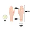Modelo de Mano para Práctica de Uñas Artificiales, Modelo de Mano de Silicona con Dedos Flexibles, Modelo de Mano Falsa para Usar en Práctica de Uñas