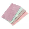 Pano de Limpeza Absorvente de Coral Fleece Dupla Face Espessado Duas Cores para Cozinha Remoção de Manchas Não Solta Fiapos Toalha para Lavar Louça Fábrica