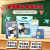 Set de papelería en bolsa de regalo inspiradora, paquete de regalo de papelería portátil con tapa abatible, recompensa de regreso a clases, bolsa de regalo sorpresa para estudiantes de primaria