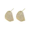 Pendientes de botón ovalados S925 Plata de Ley con Aguja, Moda, Circonita Microincrustada, Súper Brillantes, para Mujer, Diseño Simple, Dulce, Temperamento, Modernos