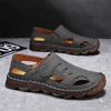 Sapatos Masculinos de Tamanho Grande Venda Quente Transfronteiriça Verão Douyin Transmissão ao Vivo Venda Quente Masculino Casual Couro Respirável Slip-On Sapatos de Praia