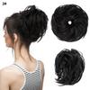 Comercio Exterior Peluca Moño Pieza de Cabello Anillo para el Cabello Largo Rizado Esponjoso Anillo para el Cabello Moño Perezoso Pieza de Cabello Envoltura para el Cabello Cabello