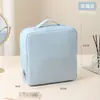 Bolsa de Maquiagem com Abertura Vertical, Grande Capacidade, Armazenamento Multifuncional, Bolsa de Armazenamento com Divisórias, Nova Bolsa de Higiene Pessoal Impermeável de Couro