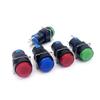 Interruptor de botón LA16AB6-A autoenclavable 3 pines/AL6-M reinicio 5 pines con luz interruptor de arranque de potencia 16 mm