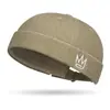 Gorra de Moda Deslavada para Temporada de Primavera y Otoño con Bordado de Corona sin Visera, Gorro Hip-Hop Unisex, Elegante Gorra de Propietario