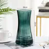 Vaso de Vidro Criativo Nórdico Luxo Leve Celebridade da Internet Transparente Sala de Estar Flores Cultivadas em Água Arranjo de Flores Vaso para Flores Secas Enfeites Decorativos