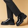 Zapatos Formales de Negocios para Hombre Estilo Británico Otoño Suela Gruesa Negros para Boda Novio 72304g