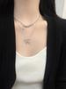 Collar de Doble Capa Cruz Mariposa de Lujo Ligero de Nicho Venta al por Mayor Diseño de Nicho de Alta Gama Joyería Minimalista Versátil