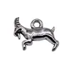 18x12mm 0.9g Plata Antigua DIY Accesorios para Collar Pulsera Colgante Lindo Animal Cabra