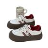 Zapatos Blancos de Cabeza Grande Beier para Mujer Cabeza Grande Nuevos Ins de Moda Nicho Suela Gruesa que Aumenta la Altura Zapatos de Plataforma Feos Lindos LZ6018