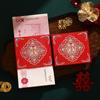 Sobre de Dinero Carácter Doble Felicidad, Paquete de Dinero, Set de Dinero, Set de Dinero Mate Brillante, Sello de Dinero para Tarjeta de Boda y Compromiso, Sobre Rojo de Diez Mil Yuan