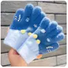 Nuevos Guantes de Dibujos Animados Estéreo para Niños Invierno Engrosados Cálidos Niños y Niñas Bebé Tejidos de Cinco Dedos