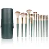 Conjunto de Pincéis de Maquiagem Nuvem Verde com 14 Peças Cangzhou Pincel de Sombra com Cerdas Macias Pincel para Base Pincel para Blush Ferramentas de Beleza Atacado