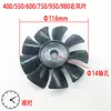 Partes de compresor de aire sin aceite: aspas de ventilador de plástico, cubierta del ventilador, carcasa y cubierta trasera