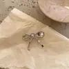 Grampo de Cabelo Laço de Amor para Meninas Doces~Grampo de Cabelo Laço com Strass Prateado Presilha Lateral Bico de Pato Presilha Lateral