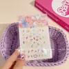 Lindas Pegatinas para Uñas Sanrio para Niños, Pegatinas de Uñas Desgastables, Parches para Uñas de Kuromi, Juguetes de Dibujos Animados para Niños