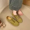 Zapatos de Ballet Huecos Transpirables Estilo Francés para Mujer 2026 Nuevos Zapatos Mary Jane con Cordones Puntiagudos Redondos Suela Suave Zapatos Planos de Boca Baja