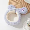 Diadema de Peluche para Lavado Facial para Mujeres, Antideslizante, Sin Marcas, Diseño Lindo y de Alta Gama Personalizable, Adecuada para Aplicar Mascarillas Faciales y Maquillaje, Resistente a la Humedad