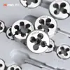 Juego de machuelos y terrajas para reparación taladro para roscar alambre manguito para roscar alambre herramienta de hebilla abridor de dientes alambre interior llave para girar alambre