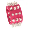 Pulseira Punk Nova Europeia e Americana Transfronteiriça Não Convencional com Pontas e Rebites Pulseira de Couro Gótica Pulseira com Rebites Masculina