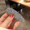 Grampo de Cabelo de Cristal Elegante Versátil Coreano Grampo Popular Brilhante com Raiz de Cabelo de Diamante Clipe de Praia Bb Adulto Acessório de Cabeça