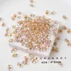 Preciosos Cuentas de Arroz Importadas Cuentas de Cacahuete de Vidrio Rellenas con Núcleo Teñido en Núcleo Accesorios para Joyería Pulsera Hecha a Mano DIY Colgante