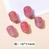 Ágata Yanyuan Carmesí Cuentas Pequeñas, Amuleto de Paz, Colgante de Fortuna, Cuentas Sueltas, Accesorios para Pulseras DIY, Venta al por Mayor de Colgantes
