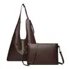 Bolso de mano casual estilo coreano con estampado de lichi para mujer, bolso cubo de hombro de cuero suave versátil, bolso de mano simple para el día a día, bolso de axila