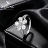 Anillo de Flor Dulce y Elegante Xuping, Aleación de Cobre Incrustada con Piedras Preciosas Artificiales, Anillo para Mujer Estilo Ins Coreano al por Mayor