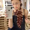 Bufanda Larga de Seda Floral de Gama Alta Vintage para Mujer Estilo Nuevo 2026 Bufanda Delgada Pequeña Atmosférica Cinta para Cuello Bufanda de Cinta