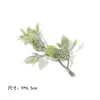 Plantas Verdes Simuladas, Plantas Acuáticas con Escarcha Blanca, Accesorios para Plantas Verdes Simuladas, Adornos en Maceta para Balcón de Casa, Sala de Estar en Stock