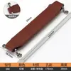 Manija de Puerta de Gabinete con Mango de Cuero Marrón Manija de Cajón Ferretería para Muebles Armario Agujero Único Manija de Cuero Negro Galvanizado